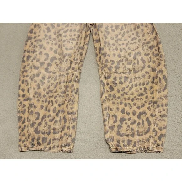 We The Free Leopard Print Jeans - Brown and Black - Picture 3 of 16